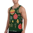thumbnail image 2 of Gaeub Christmas Men's Athletic Tank Top, Workout Sleeveless Shirts, Running Tank Tops for Gym, Running, Training - Large, 2 of 9