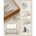 thumbnail image 4 of SHENIFY Foggy Pine Tree Wall Art 16x24in3pcs Natural Framed Watercolor Nature Misty Forests Wall Decor Rustic Minimalist Painting Home Decor, 4 of 7