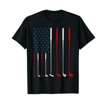 Golf Gifts Men, American Flag Golfing Accessories Golf Clubs American Flag T-Shirt