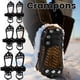 thumbnail image 3 of Muyoka Tacos de hielo para zapatos Tacos de nieve de hielo Empuñaduras Pinzas de hielo Tacos 11 Tacos Crampones Cubierta de zapatos Tacos de tracción para caminar Muyoka Hogar, 3 of 7