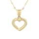 thumbnail image 1 of Cadena Con Dije Corazón Contorno 1.3 cm Oro Sólido 10k, 1 of 5