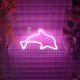 thumbnail image 3 of Letreros de neón de delfines, decoración de mesa con luces LED, decoración de pared para dormitorio de niñas, regalo de cumpleaños para niños, suministros para fiestas de bodas, re, 3 of 5
