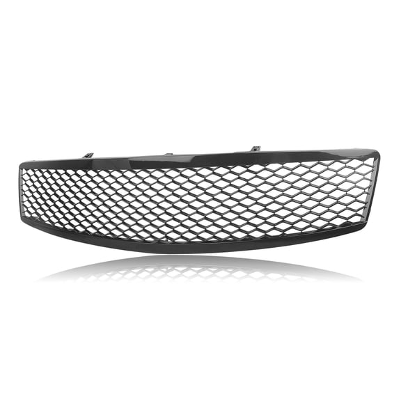 For Infiniti G35 2007 2008 G37 2009 4 Door Sedan Front Bumper Grill Grille Mesh, ABS Plastic Gloss Black Honeycomb Grill Replacement