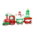thumbnail image 2 of Tren inflable navideño de 2,6 m con luces incorporadas, resistente al agua y a intemperie, ideal para exteriores. Tren de Papá iluminado para, 2 of 9