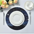 thumbnail image 5 of Starry Night Round Placemats Washable Placemats Non-Slip Heat-Resistant Table Place Mats for Dining Kitchen Holiday Party Table 15.4"-6PCS Home Decor, 5 of 7