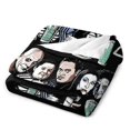 thumbnail image 4 of Manta de franela cálida y acogedora de la familia Addams para sala de estar, dormitorio, cama, sofá, camping, viajes, mantas de vellón para todas las estaciones, regalos para niños, niñas, niños y, 4 of 8
