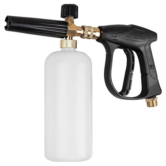 High Pressure Washer Gun,Power Washer Short Gun,High Power Washer Spray Gun with Connect and Adapter, Pressure Washer Handle Washer Nozzle Tips for Foam Cannon Gun Car Wash