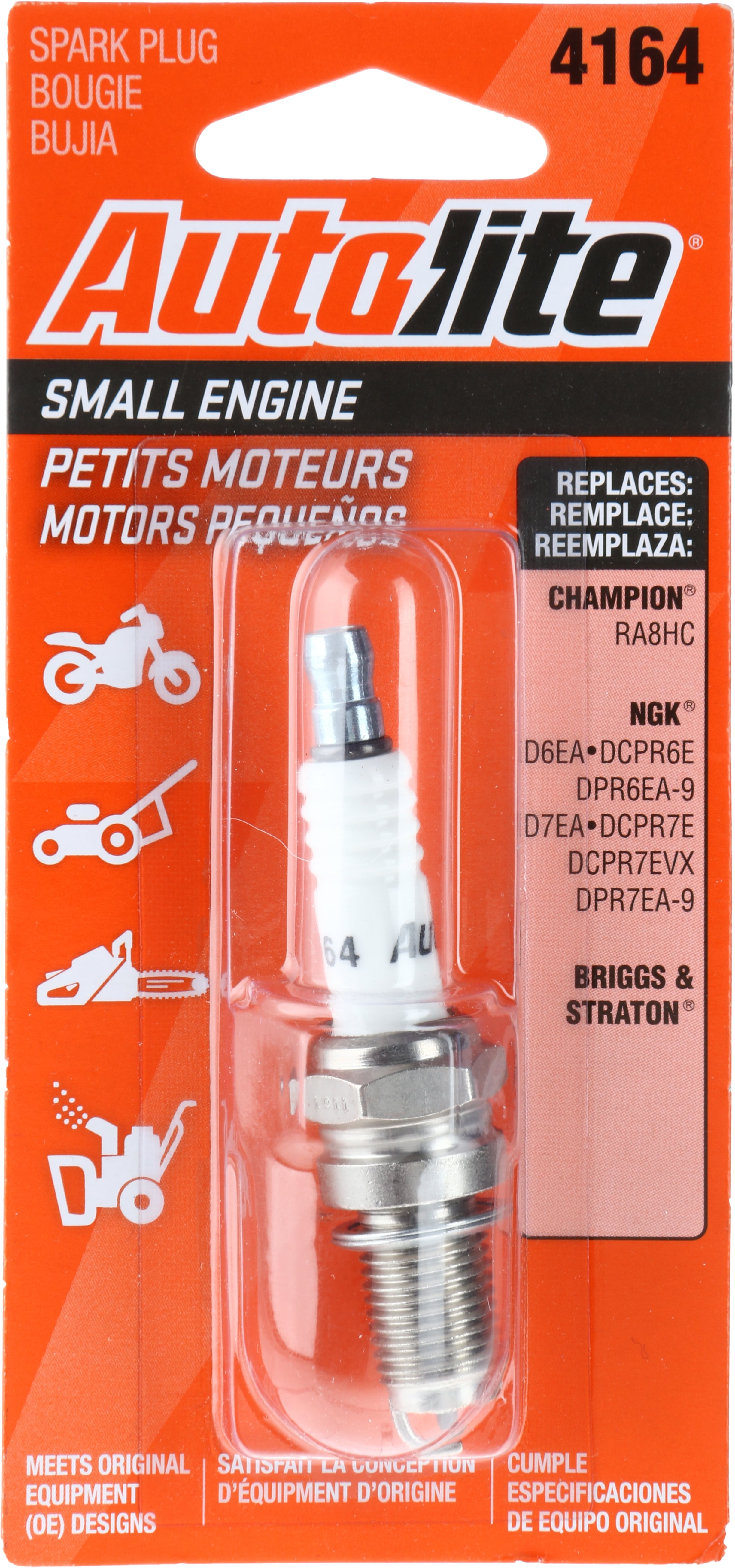 Autolite Power Sport Spark Plug, 4164DP, for Select Harley-Davidson, Honda and Yamaha