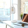 thumbnail image 4 of Elegant Designs 19" Mesh Wire Desk Lamp, White, 4 of 9