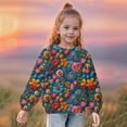 thumbnail image 6 of Odeerbi Kids Girls Christmas Crewneck Sweatshirts Fall Winter Pullover Sweatshirt Christmas Printed Long Sleeve Sweatshirt Kids Clothes Dark Blue, 6 of 8