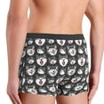 thumbnail image 4 of Men's Boxer Briefs, HUSKY Face Soft Comfy Mens Underwear Boxer Briefs Breathable With Widen Waist, 4 of 7