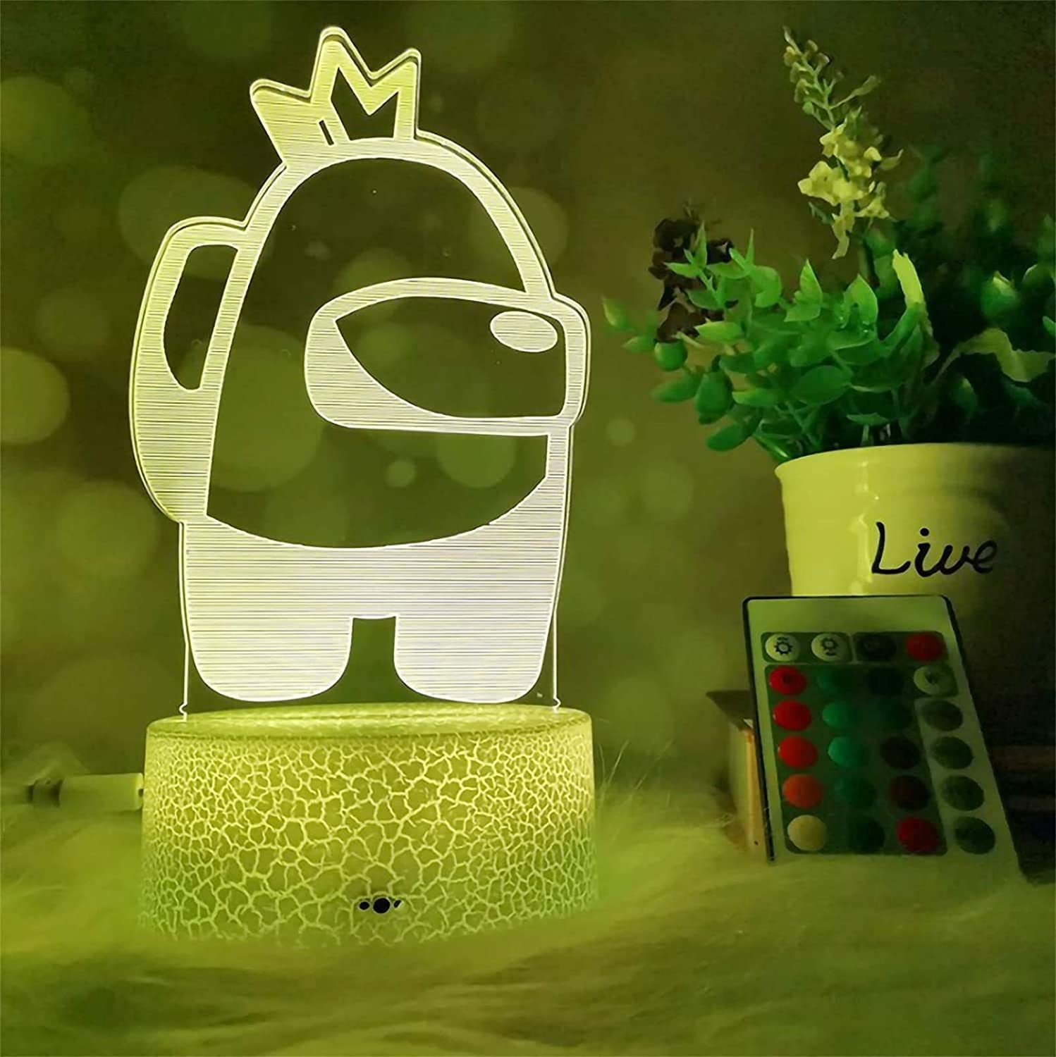 Huanchenda Among Us 3D Illusion Lampada Da Tavolo Luci Notte per Bambini Camera Da Letto Decorazione Lampada 2 Modelli 16 Colori Illusione Luce Notturna Among Us Lampada Da Tavolo Huanchenda Among Us 3D Illusion Lampada Da Tavolo Luci Notte per Bambini Camera Da Letto Decorazione Lampada 2 Modelli 16 Colori Illusione Luce Notturna Among Us Lampada Da Tavolo