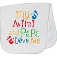 thumbnail image 2 of Inktastic Mimi and Papa Love Me Baby Burp Cloth, 2 of 3