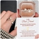 thumbnail image 4 of Anillos Delicado Diseño Cruce De Perlas Ziron Anillo De Oro Moda Puede Ser Ajustable Anillo Luz De Oro Rosa De Alto Grado Anillo, 4 of 7
