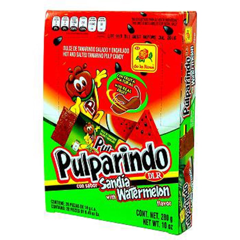Pulparindo Hot and Salted Tamarind Pulp Candy with Watermelon Flavor