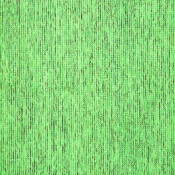 Ahgly Company Indoor Square Abstract Green Contemporary Area Rugs, 8' Square