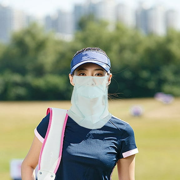 COSMOBETTY 1Pack Cycling Scarf Mask Lightweight Green Nylon UV Protection for Men 11.2X8.9In