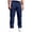 Navy, variant on Men's Soft Cotton Blend Cargo Pants with Adjustable Drawstring Waist and Multiple Pockets Featuring Breathable Relaxed Fit Fabric Gray XXL