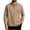 Khaki, variant on Xaqiouau Men Solid Color Turn Down Collar Chest Pocket Button Down Long Sleeve Daily Commute Work Casual Woven Shirt White XXL