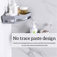 thumbnail image 4 of Bathroom Corner Storage Rack Holder Self Adhesive Wall Mounted Shampoo Shower Basket Washing Shelf, 4 of 8