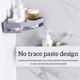 thumbnail image 5 of Wosthever Estante de esquina para baño, estante de almacenamiento de esquina para colgar en la pared, estante de ducha, organizador de cocina, accesorios Juegos de accesorios de baño Blanco Wosthever HA000466-01B, 5 of 6