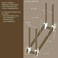 thumbnail image 3 of LOG BRACKET STEEL BLK/4 (Pack of 1), 3 of 3