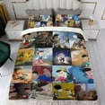 thumbnail image 4 of 3 Piece Bedding Set For The Adventures of Pinocchio Comforter Cover Set Cute Duvet Cover Sets Super Soft Teens Bedding Set Kids Bedroom Gifts,ses Twin, 4 of 6