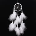 thumbnail image 4 of Fiudx Manualidad Circular para Colgar, Decoración Única de Plumas, Diseño En Blanco y Negro, Elegante Adorno para El Hogar, Multiusos, Acogedor para Dormitorio, 11 Cm de Diámetro, 55 Cm de Largo., 4 of 7
