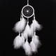 thumbnail image 4 of LADIGASU Cuelga Pluma Circular Artesanía Colgante Hogar Rebajas Flash Deals 1X Atrapasueños Blanco, 4 of 7