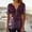 A06 Red Blouses, variant on Linen Shirts for Women Plus Size V Neck Blouses Loose Fit Short Sleeve Tops Fashion Summer Shirts Elegant Dressy Casual Blouses Today ofertas En , XL Mothers Day