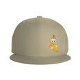 thumbnail image 3 of DouZhe Flat Brim Cap Snapback Hat, Smile Fun Banana Prints Adjustable Yellow Adult Baseball Cap, 3 of 6