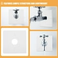 thumbnail image 3 of OUNONA Shower Cover Plate PVC Pipe Decorative Cover White Minimalist Design 1Set, 3 of 7