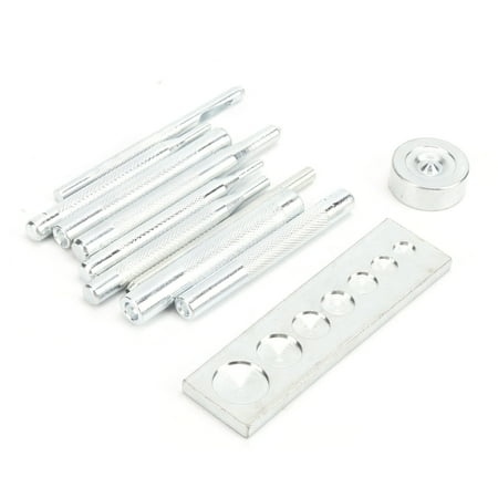 

Snap Fastener Installer Snap Fastener Installation Tool DIY Leather Craft Practical With Bases For Punching Installation
