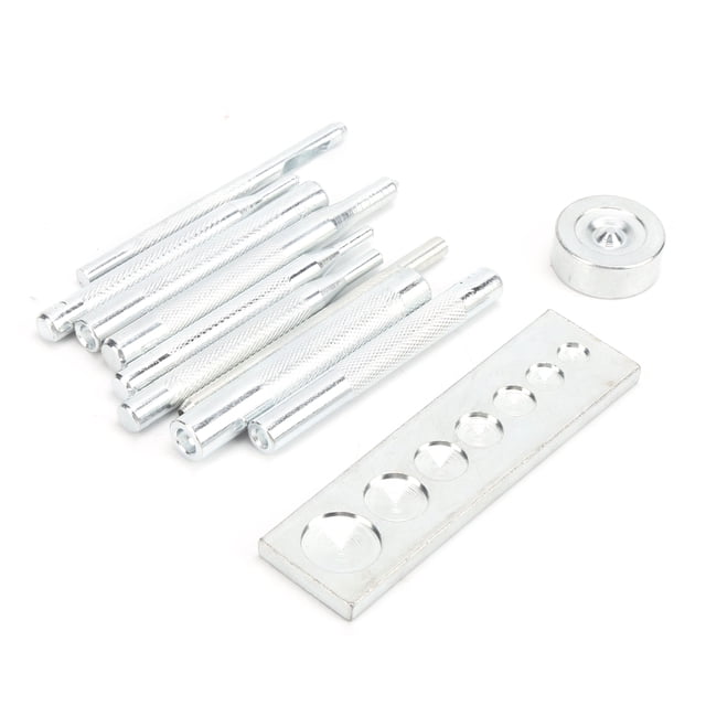 Fixation à Pression Installateur, Outil d'Installation de Fixation à Pression en Acier Inoxydable Robuste Durable avec des Bases pour une Utilisation à Long Terme pour l'Installation de Poinçonnage