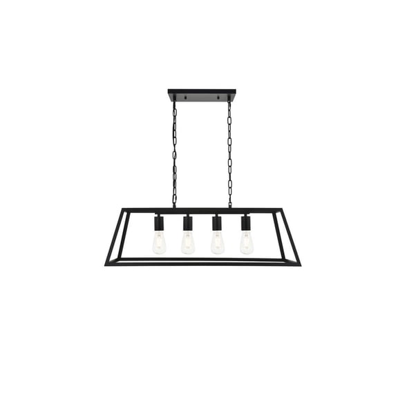 Resolute 4 light black Pendant