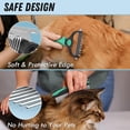 thumbnail image 3 of Clearance Pet Pro Grooming Tool - Green Deshedding Brush for Detangling and Dematting Long, Matted Fur on Cats and Dogs, 3 of 6