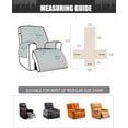 thumbnail image 2 of 28'' 100% Waterproof Recliner Chair Cover, Non Slip Covers for Recliner Chair with Pocket, Washable Reclining Chair/Furniture Protector for Kids, Pets(Dark Grey), 2 of 7