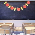 thumbnail image 4 of DEEPCRAFF 1Jgo Banner De Manzanas Y Lápices Para De Fiesta A Clases Multicolor Resistente Y, 4 of 8