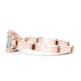 thumbnail image 4 of Zuwelria Moissanite Promise Ring | 1.00 Ct Princess Cut Moissanite Engagement Ring - Wedding Ring for Women | 4 Prongs Solitaire Diamond Rings | 18K Rose Gold Plated Silver Size 5, 4 of 8