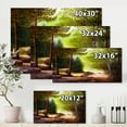 thumbnail image 4 of Designart ' Sunrise Glow Through The Spring Trees ' Lake House Canvas Wall Art Print, 4 of 4