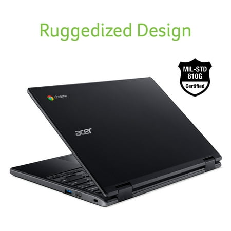 Acer 311 CB311-10H-41M9 11.6″ Chromebook features Military Standard, AMD A-Series Dual-Core A4, 4GB RAM, 64GB eMMC
