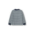 thumbnail image 3 of bossini Kids Mock Neck Long Sleeve Tee Micro Fleece Stripe Pullover Tshirts, 100, 3 of 10
