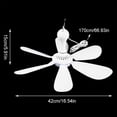 thumbnail image 5 of Zecic Ceiling Fan USB Tent Fans for Camping Outdoor Hanging Gazebo Tents Ceiling Canopy Fan for DC 5V Compatible Battery Power, 5 of 20