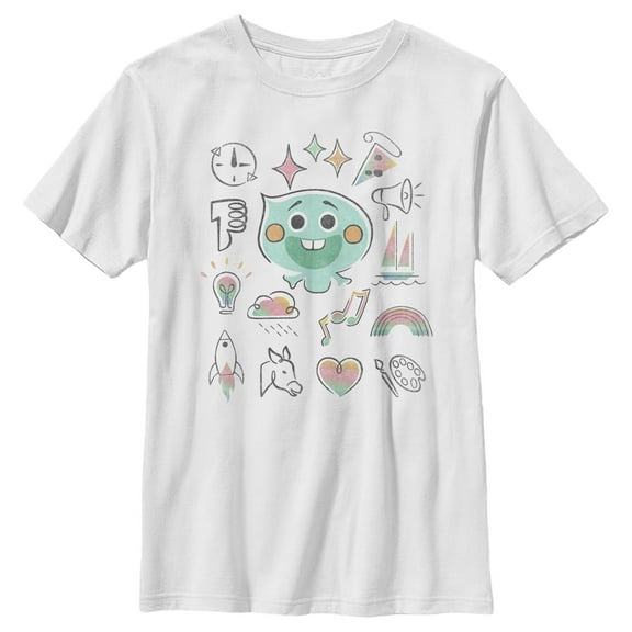 Boy's Soul 22 Emoji Manual  Graphic Tee White X Large
