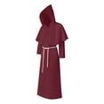thumbnail image 6 of Hvyesh Men Cosplay Cloak Robe Costume Adult Halloween Hood Capes, 6 of 9