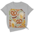 thumbnail image 3 of T-shirts Tendance pour Femmes pour Fête Décontractée et Usage Quotidien Festival de la Bière Graphique Manches Courtes, 3 of 3