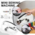 thumbnail image 2 of Mini Sewing Machine Portable Handheld Electric Stitching Tool 2.2 lbs Dual Speed Adjustment with Foot Pedal for Household Repairs and DIY Fabric Crafts, 2 of 9