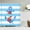 ndhd8247, variant on Ocean Sailing Anchor Fabric Shower Curtain Bathroom Curtains Geometry Pattern Waterproof Polyester Bath Screen with 12