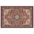 thumbnail image 3 of Sensation Transitional 2' x 3' Red and Beige Polypropylene Indoor Area Rug, 3 of 8