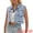 Light Blue, variant on DARING DIVA Women's Button Down Washed Sleeveless Jean Jacket S Gray Blue